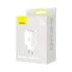 Мережевий зарядний пристрій Baseus Compact Charger 3-USB 17W White - зображення 2