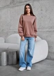 Свитшот Женский Стаф Коричневый Оверсайз Из Флиса Уютный Staff Brown Oversize Fleece XXS (372740) - изображение 3