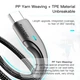 Дата кабель USB 2.0 AM to USB-C 3.0m black Essager (EXCT-LSC01) - изображение 2
