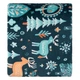 Плед Ardesto Christmas Flannel 160х200 см новогодний зелёный с оленями ART0127PB - изображение 3