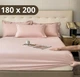 Простыня на резинке Softable Fabric 180×200 + 2 наволочки , розовый— мягкая, плотная, комфортная (KT7006023) - изображение 1
