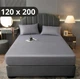 Простыня на резинке Softable Fabric 120×200 , серый— мягкая, плотная, комфортная (KT7006035) - изображение 1