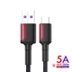 Кабель USB for Type-C (1m) QC 3.0 и 5A Super Quick Charge провод для быстрой зарядки KUULAA (KL-X12) Red - изображение 1