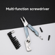 Мультитул Xiaomi NexTool Light Wrench W2 NE20293 універсальний EDC мультиінструмент 18 функцій з розвідним гайковим ключем плоскогубцями кусачками ножем напилком викрутками з набором біт у чохлі нержавіюча сталь, Blue - зображення 12