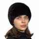 Женская шапка из натурального меха норки на вязаной основе Меховой Стиль Лобик 54-60 Коричневый (132/F) - изображение 1