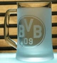 Пивной бокал 670 мл ФК Боруссия Дортмунд Borussia с гравировкой подарок для фаната футбольная кружка - изображение 3