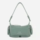 Сумка багет седло женская из искусственной кожи маленькая Armani Exchange Large Shoulder Bag With Side Pockets XW000405AF12589U7231 Зеленая (82434543916) - изображение 1