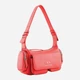 Сумка багет седло женская из искусственной кожи маленькая Armani Exchange Large Shoulder Bag With Side Pockets XW000405AF12589U4236 Красная (82434543917) - изображение 4