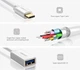 Переходник Ugreen US154 USB-C to USB-A OTG 12 см White (30702) [91955] - изображение 3