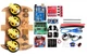 Обучающий конструктор умная машинка набор Arduino Car Kit UNO R3 4WD - набор для начинающих радиолюбителей - изображение 1