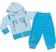 Комплект костюма для девочки Горошки Gabbi р.24 (74-80 см) голубой - изображение 1