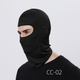 Балаклава спортивная из эластичной лайкры – черный - изображение 1