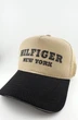 Бейсболка тракер с надписью HILFIGER NEW YORK S 55-56 см летняя с сеткой Бежевый с черным - изображение 2
