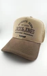 Бейсболка тракер с надписью JACK & JONES S 55-56 см летняя с сеточкой Бежевый с коричневым - изображение 1