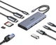 USB-хаб Ugreen CM639 USB 3.2 Type-C - HDMIx2, 60Hz/2xUSB-A/2xUSB-C 3.2/ RJ45/SD/TF/PD 100W (UGR-45380) - изображение 2