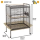 Вольер для попугаев и птиц Ferplast Expert 100 124.5x100x156 cм (55042521) - изображение 6