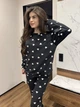 Жіночий велюровий домашній костюм (кофта+штани) Uaclothes 50-52 Чорний (like36085-165071358) - зображення 2