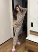 Жіночий велюровий домашній костюм (кофта+штани) Uaclothes 50-52 Капучино (like36084-165061358) - изображение 1