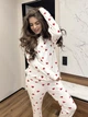 Жіночий велюровий домашній костюм (кофта+штани) Uaclothes 50-52 Молочний (like36086-165081358) - изображение 2
