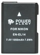 Акумулятор PowerPlant Nikon EN-EL14 Chip 1050mAh - изображение 1