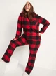 Фланелевая женская пижама Old Navy 1159758570 (Красный/Черный, 4X) - изображение 7