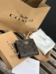Женский кожаный кошелек Coach Snap Wallet Brown - изображение 4