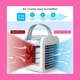 Воздушный охладитель, портативный аккумуляторный персональный мини-кондиционер, 3 режима скорости Белый - изображение 3