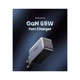 Зарядное устройство UGREEN 3xUSB 65W GaN (2хUSB-C+USB-A) CD244 Grey (10335) (341310) - изображение 2