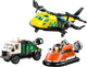Конструктор LEGO CITY Самолет, служебный грузовик и катер на воздушной подушке 990 элементов (60505) - изображение 2