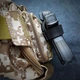 Поясна кобура Пеламе MOLLE GLOCK 17 з натуральної шкіри BLACK - зображення 12