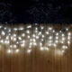 Уличная светодиодная гирлянда бахрома, 3 м, 100 LED, 220 В, черный провод, Белый - изображение 2