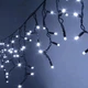 Уличная светодиодная гирлянда бахрома, 3 м, 100 LED, 220 В, черный провод, Белый - изображение 8