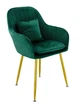 Стул в скандинавском стиле с мягкой обивкой DSF-316 Green - изображение 2