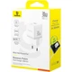 Зарядное устройство Baseus 1xUSB-C 30W + 1xUSB white (P1011160A213-00) - изображение 7