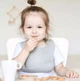 Силіконовий слинявчик нагрудник для малюка з кишенею сірий BabyM - изображение 4