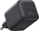Ładowarka sieciowa Ugreen X527 3xUSB 45 W (2xUSB-C + USB-A) Grey (UGR-65156B) - obraz 1