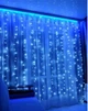 Гирлянда штора Водопад 480 LED 3,0х3,0м Синяя светодиодная гирлянда для декора окон вечеринки праздника (LIV-S_11C) - изображение 2