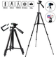 Штатив тренога NeePho pro version NP-8820 черный для фотоаппарата видеокамеры и телефона с поворотной головкой и чехлом (IS-OP_22-G) - изображение 2