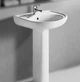 Комплект раковина и ножка RAK Ceramics Cynthia Wash Basin 800x570x450 мм Белый (2305833521) - зображення 2