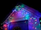 Гирлянда уличная Бахрома 5 м 120 LED цветная на белом проводе для украшения дома и сада светодиодная гирлянда (VIL-O_33P) - изображение 4