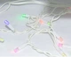 Гирлянда уличная Бахрома 5 м 120 LED цветная на белом проводе для украшения дома и сада светодиодная гирлянда (VIL-O_33P) - изображение 1
