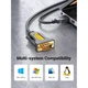 Кабель для передачи данных USB to COM M 1.5m DB9 RS-232 CR104 black Ugreen (20211) - изображение 11