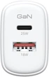 Сетевое зарядное устройство ArmorStandart Poweraze 25W GaN Type-C + USB-A White (ARM87067) - изображение 4