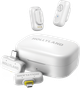 Бездротовий петличний мікрофон Hollyland Lark A1 Combo USB-C RX + Lightning RX + Charging Case Ivory White (6976068118411) - зображення 1