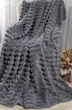 Плед шарпей Home Textiles Grey 200х230 см покривало з мікрофібри на ліжко диван сіре - зображення 3