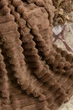 Плед покрывало шарпей королевский полуторный 150 на 200 Caramel широкая полоска 6 см - изображение 5