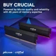 Модуль памяти Crucial DDR5 64GB (2x32) Pro Overclocking 6000Mhz CL40 Black (CP2K32G60C40U5B) - изображение 3