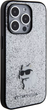 Etui Karl Lagerfeld Fixed Glitter Choupette Logo Metal Pin do Apple iPhone 15 Pro Max Silver (KLHCP15XGCNPSG) - obraz 3