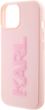 Etui Karl Lagerfeld 3D Rubber Glitter Logo do Apple iPhone 15/14/13  Pink (KLHCP15S3DMBKCP) - obraz 4