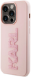 Etui Karl Lagerfeld 3D Rubber Glitter Logo do Apple iPhone 15 Pro Max Pink (KLHCP15X3DMBKCP) - obraz 1